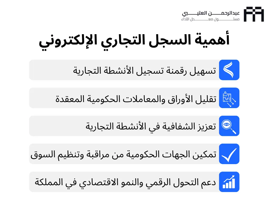 أهمية السجل التجاري الالكتروني ماهو السجل التجاري الالكتروني